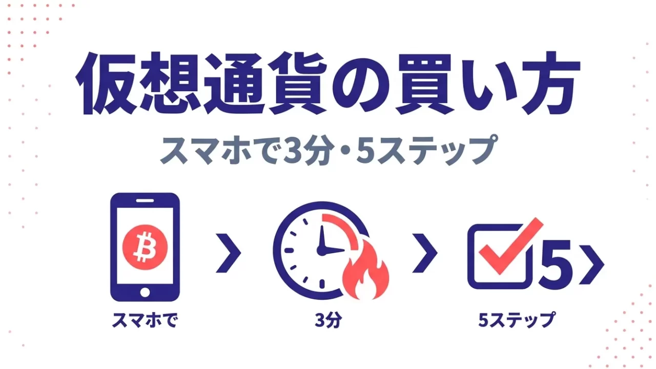 仮想通貨の買い方5ステップ｜スマホで3分、初心者OKの始め方ガイド