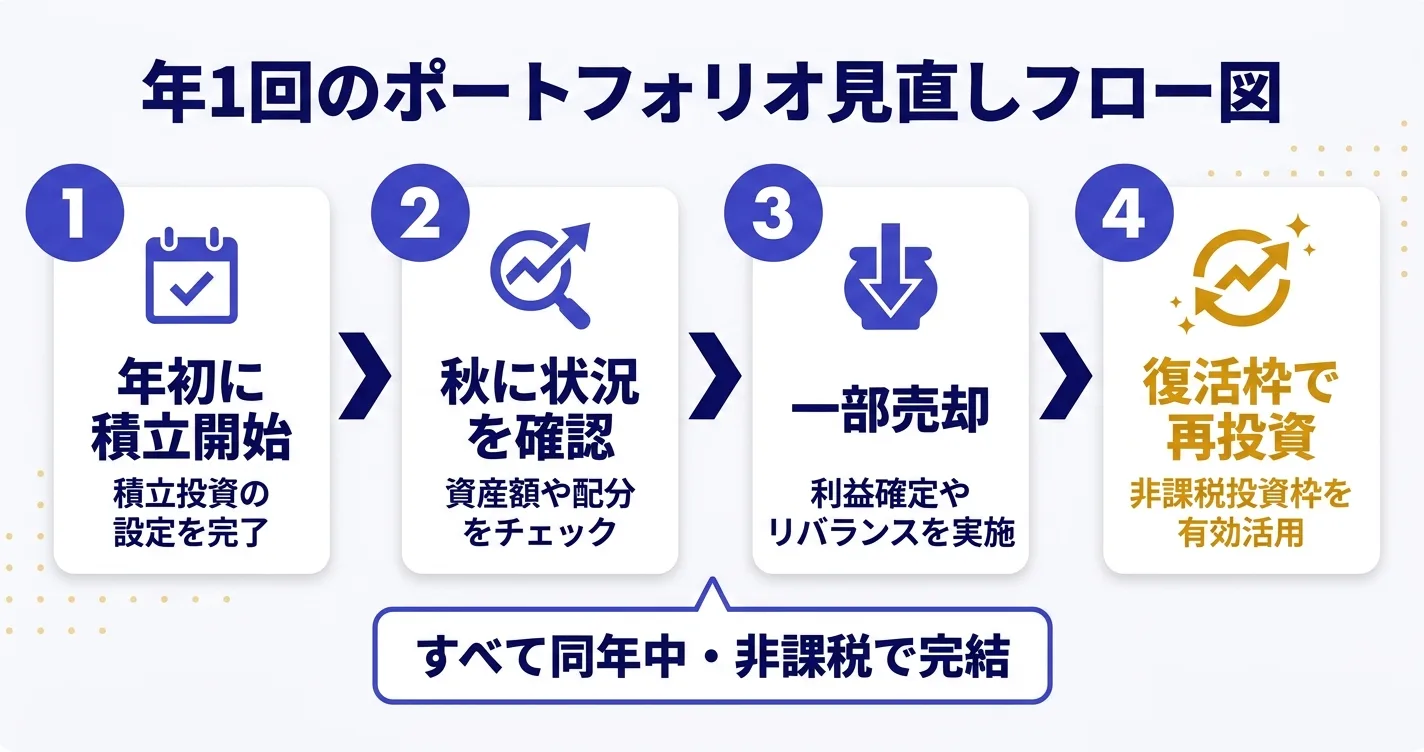 新NISA 2027年以降の資産形成フロー｜積立→到達→組み換えの3ステップ