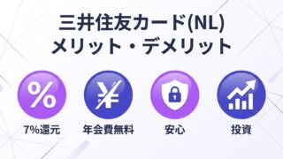 三井住友カード(NL)のメリット・デメリット解説｜7%還元・年会費無料・ナンバーレス・SBIクレカ積立
