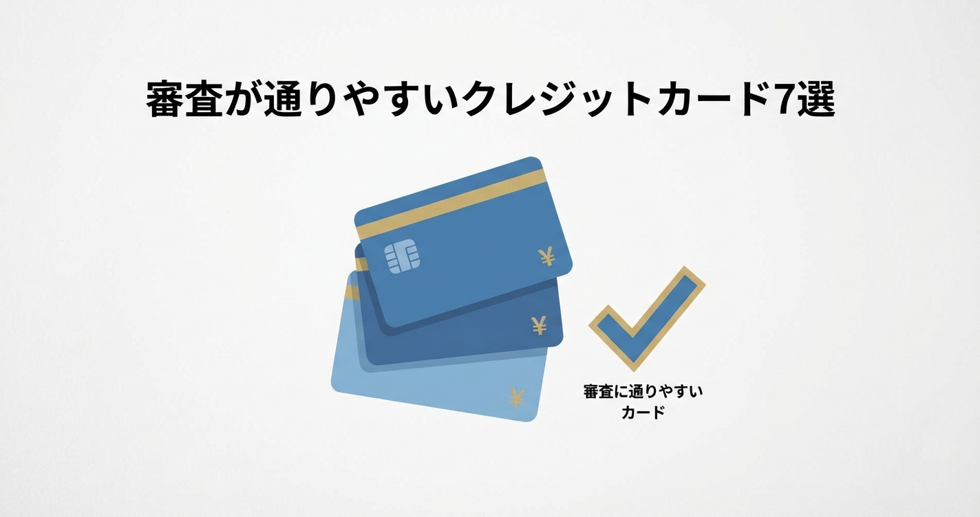 審査が通りやすいクレジットカード7選 アイキャッチ画像