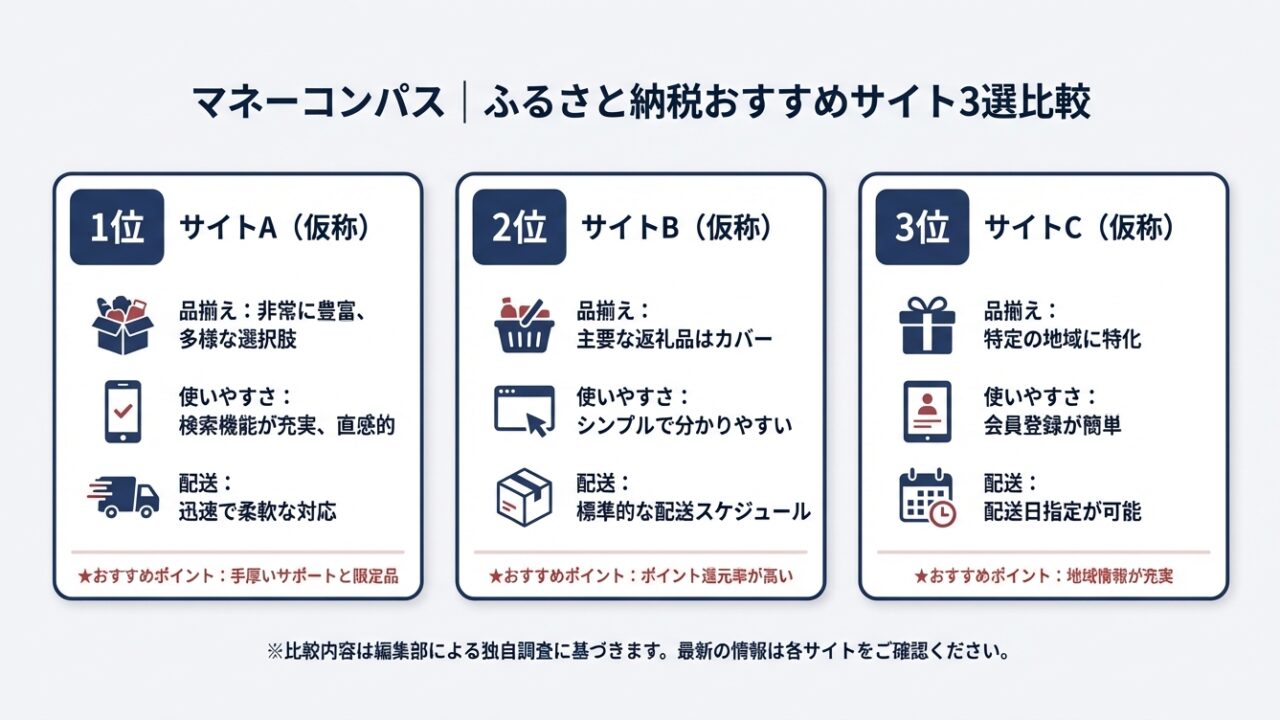 ふるさと納税おすすめサイト比較 アイキャッチ画像