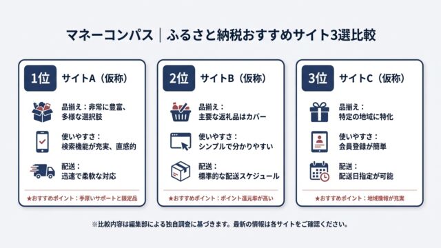 ふるさと納税おすすめサイト比較 アイキャッチ画像