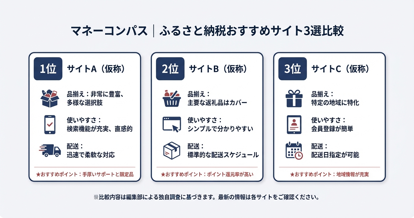 ふるさと納税おすすめサイト比較 アイキャッチ画像