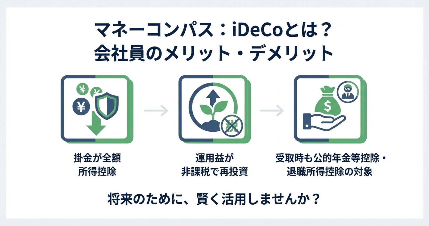 iDeCoとは？会社員のメリットデメリット・節税シミュレーションを解説