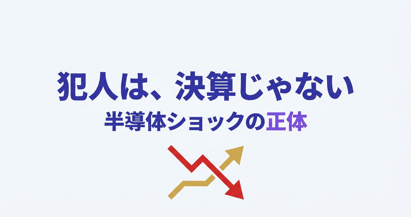 半導体ショックの正体を示すアイキャッチ｜犯人は決算じゃなく金利という結論を提示